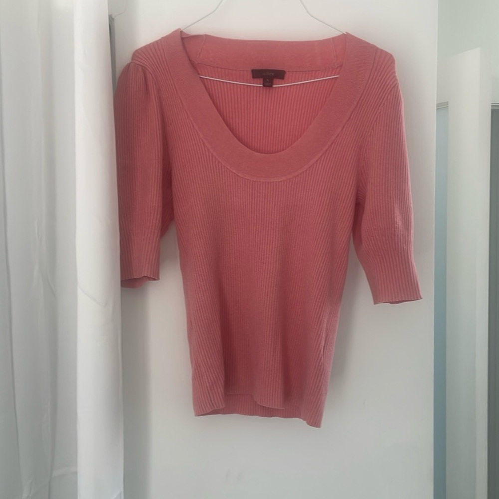 J crew short sleeve sweater